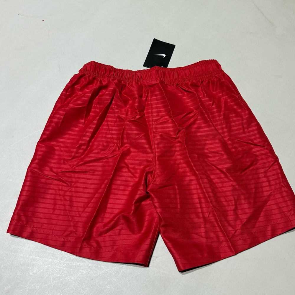 NWT NIKE DRI-FIT RED SHORTS WHITE STRIPED SZ SMALL S - Picture 6 of 6